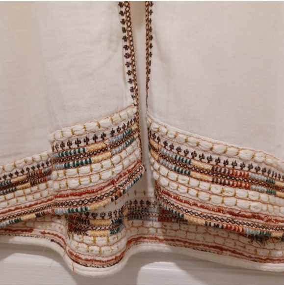 Zara Trafaluc Embroidered Boho Long Jacket - Picture 3 of 11